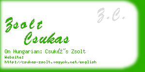 zsolt csukas business card